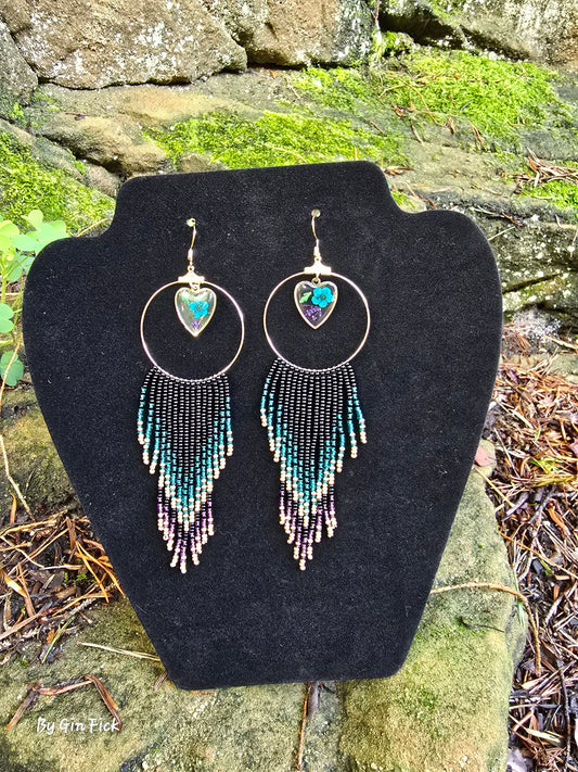 Heart Charm with Fringe